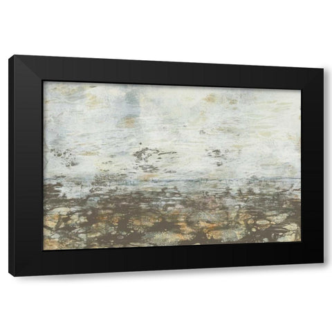 Neutral Horizon III Black Modern Wood Framed Art Print with Double Matting by Goldberger, Jennifer
