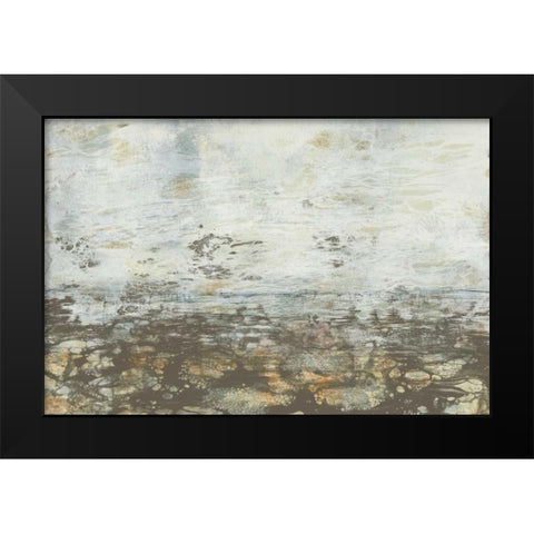 Neutral Horizon III Black Modern Wood Framed Art Print by Goldberger, Jennifer