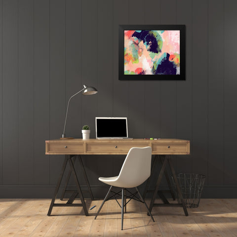 Vibrant Spring I Black Modern Wood Framed Art Print by Studio W