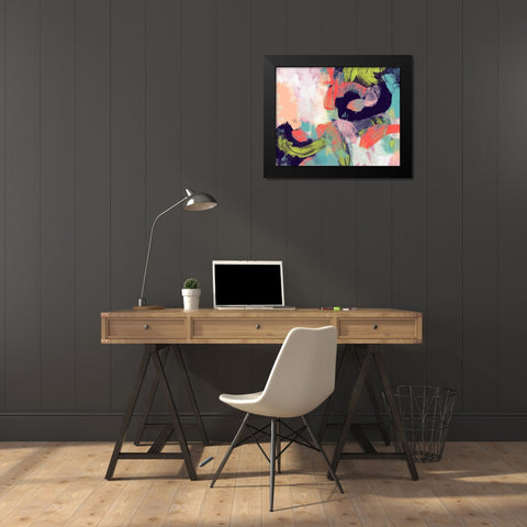 Vibrant Spring II Black Modern Wood Framed Art Print by Studio W