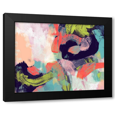 Vibrant Spring II Black Modern Wood Framed Art Print by Studio W