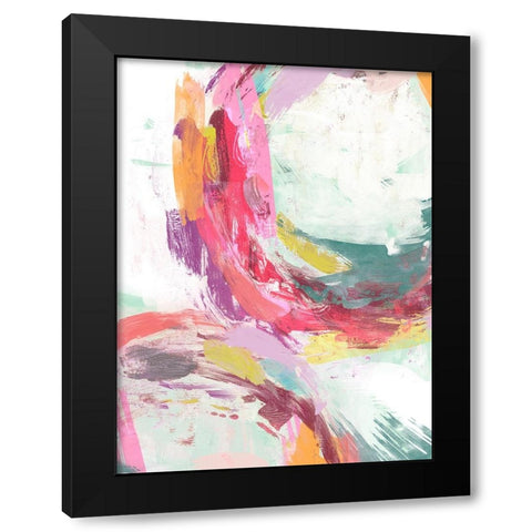 Radiant Festival I Black Modern Wood Framed Art Print with Double Matting by Studio W