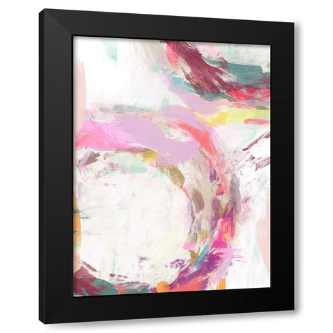 Radiant Festival II Black Modern Wood Framed Art Print with Double Matting by Studio W