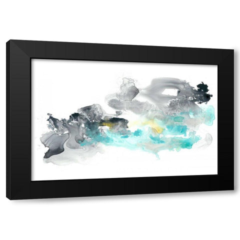 Lunar Veil III Black Modern Wood Framed Art Print by Vess, June Erica