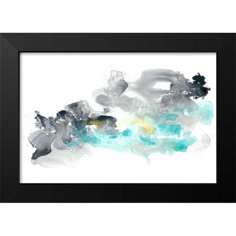 Lunar Veil III Black Modern Wood Framed Art Print by Vess, June Erica