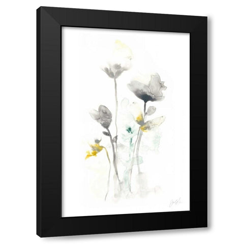 Stem Illusion I Black Modern Wood Framed Art Print by Vess, June Erica
