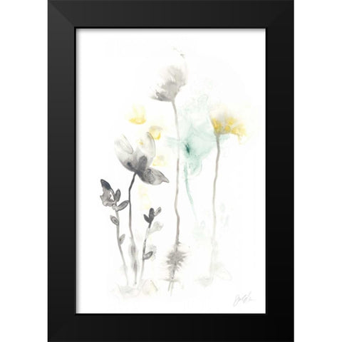 Stem Illusion II Black Modern Wood Framed Art Print by Vess, June Erica