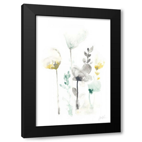 Stem Illusion III Black Modern Wood Framed Art Print with Double Matting by Vess, June Erica