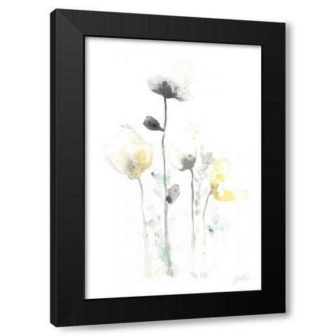 Stem Illusion IV Black Modern Wood Framed Art Print with Double Matting by Vess, June Erica