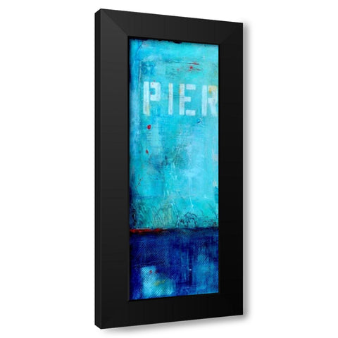 Pier 34 I Black Modern Wood Framed Art Print with Double Matting by Ashley, Erin