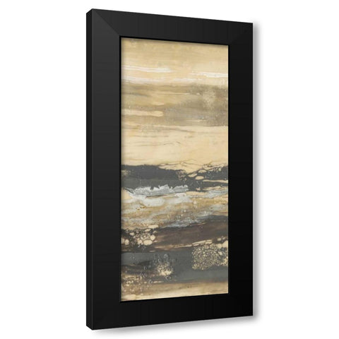 Terre Umber II Black Modern Wood Framed Art Print with Double Matting by Goldberger, Jennifer