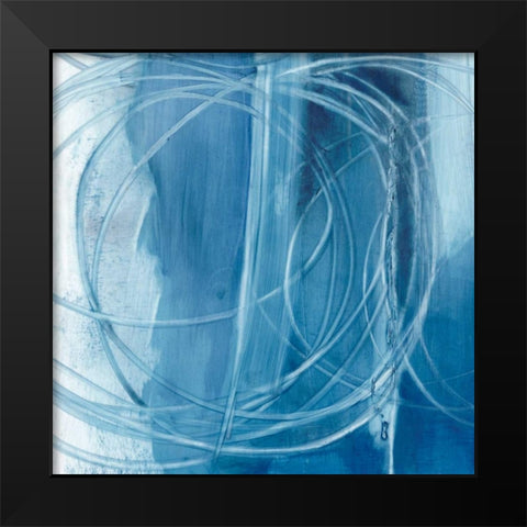 Indigo Expression IV Black Modern Wood Framed Art Print by Harper, Ethan