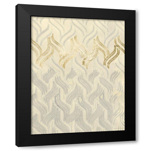 Chenille I Black Modern Wood Framed Art Print with Double Matting by Lam, Vanna