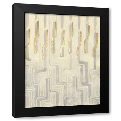 Chenille Iii Black Modern Wood Framed Art Print with Double Matting by Lam, Vanna