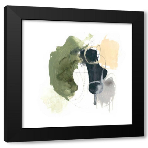 Lichen Gesture I Black Modern Wood Framed Art Print with Double Matting by Vess, June Erica