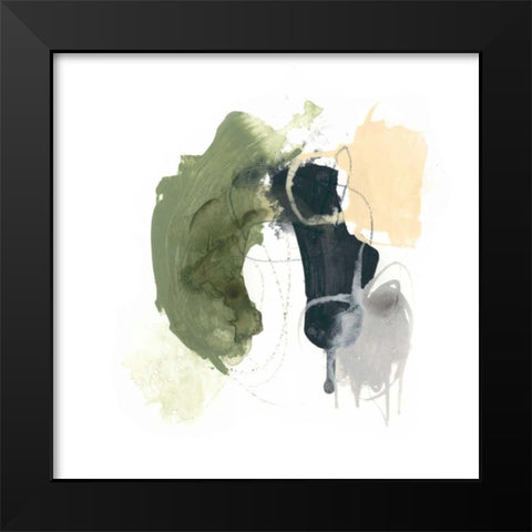 Lichen Gesture I Black Modern Wood Framed Art Print by Vess, June Erica