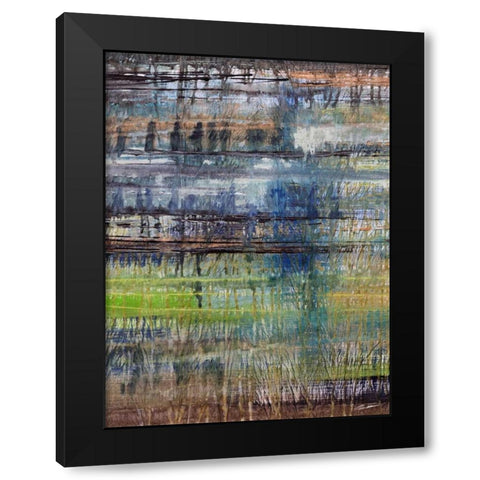 Rushes I Black Modern Wood Framed Art Print by Butler, John
