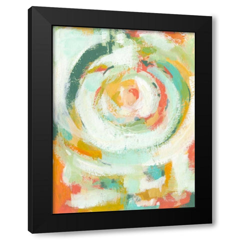 Pop Blossom I Black Modern Wood Framed Art Print with Double Matting by Zarris, Chariklia