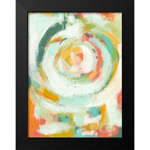 Pop Blossom I Black Modern Wood Framed Art Print by Zarris, Chariklia