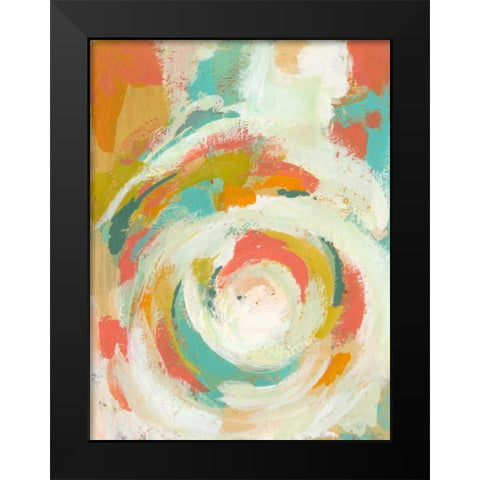 Pop Blossom II Black Modern Wood Framed Art Print by Zarris, Chariklia