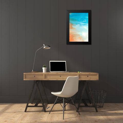 Neptune Sky II Black Modern Wood Framed Art Print by Lam, Vanna