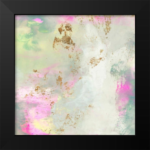 Pastel Swoop II Black Modern Wood Framed Art Print by Goldberger, Jennifer