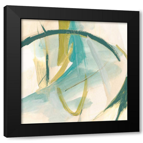 Vertigo Note I Black Modern Wood Framed Art Print by Vess, June Erica