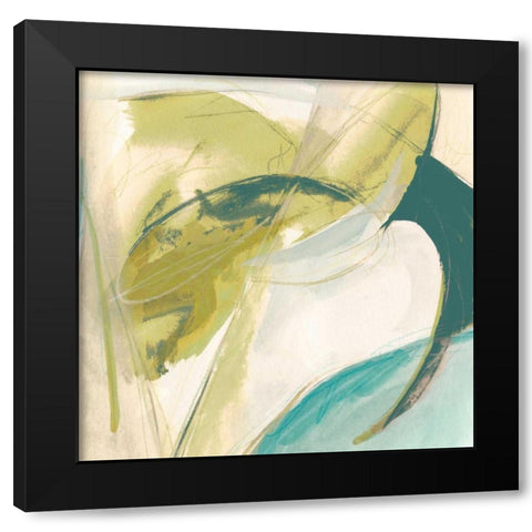 Vertigo Note II Black Modern Wood Framed Art Print with Double Matting by Vess, June Erica