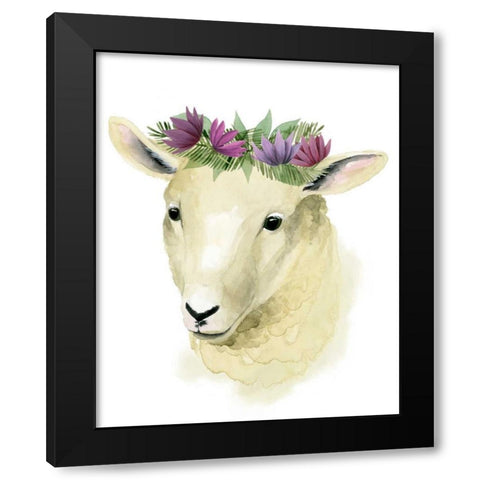 Precious Barnyard IV Black Modern Wood Framed Art Print with Double Matting by Popp, Grace