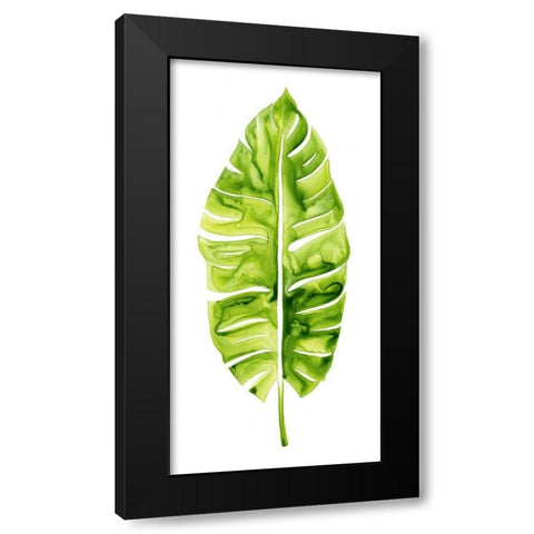 Banana Leaf Study I Black Modern Wood Framed Art Print with Double Matting by Popp, Grace
