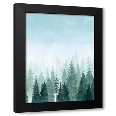 Into the Trees II Black Modern Wood Framed Art Print by Popp, Grace