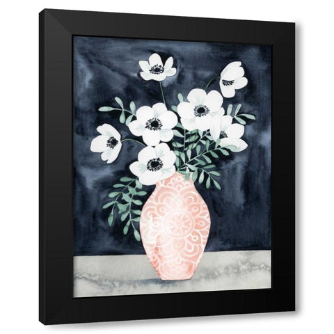 Nighttime Anemones II Black Modern Wood Framed Art Print by Popp, Grace