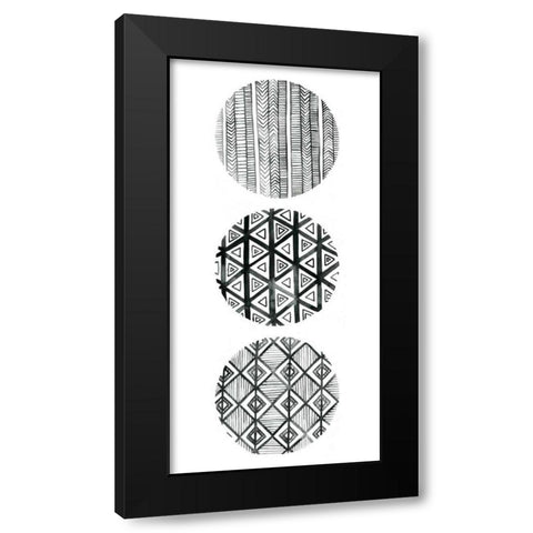Tribal Pattern III Black Modern Wood Framed Art Print by Popp, Grace