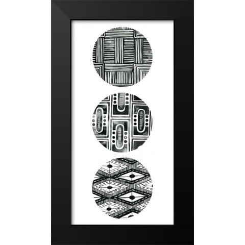 Tribal Pattern IV Black Modern Wood Framed Art Print by Popp, Grace