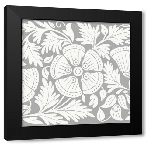 Ornamental Detail I Black Modern Wood Framed Art Print by Vision Studio