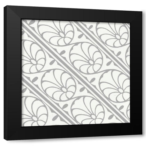 Ornamental Detail III Black Modern Wood Framed Art Print by Vision Studio