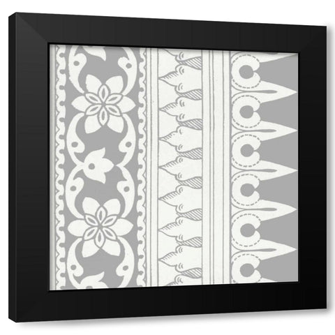 Ornamental Detail VI Black Modern Wood Framed Art Print with Double Matting by Vision Studio