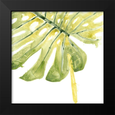 Verdant Impressions I Black Modern Wood Framed Art Print by Vess, June Erica