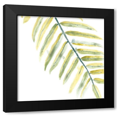Verdant Impressions III Black Modern Wood Framed Art Print by Vess, June Erica