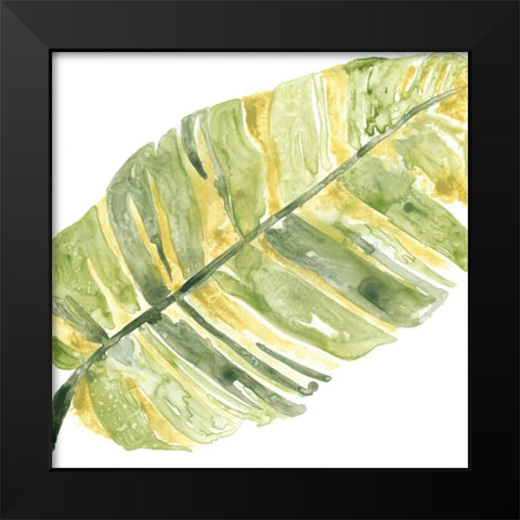 Verdant Impressions V Black Modern Wood Framed Art Print by Vess, June Erica