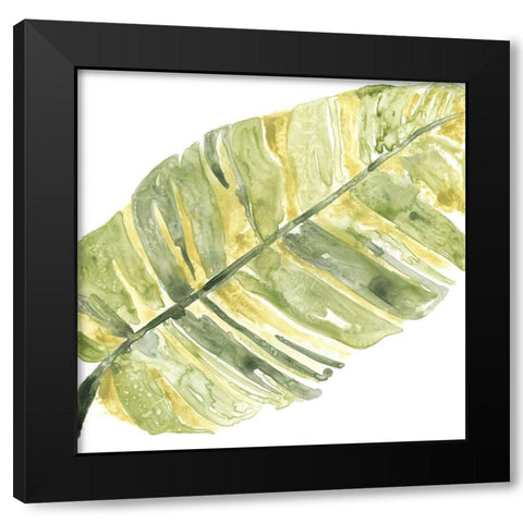 Verdant Impressions V Black Modern Wood Framed Art Print with Double Matting by Vess, June Erica