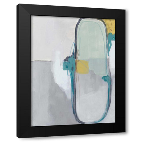 Closed System I Black Modern Wood Framed Art Print by Vess, June Erica