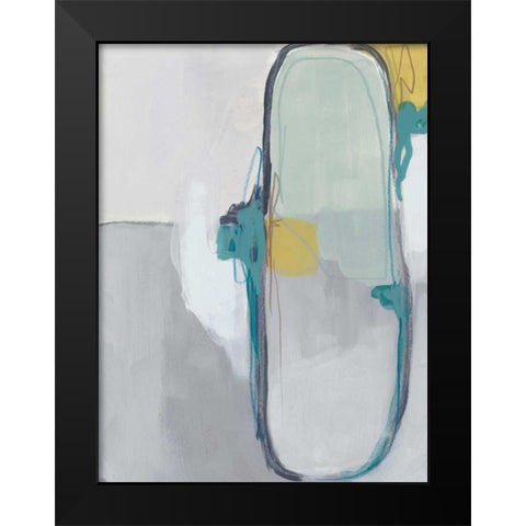 Closed System I Black Modern Wood Framed Art Print by Vess, June Erica