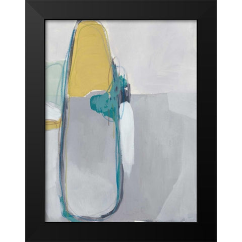 Closed System II Black Modern Wood Framed Art Print by Vess, June Erica