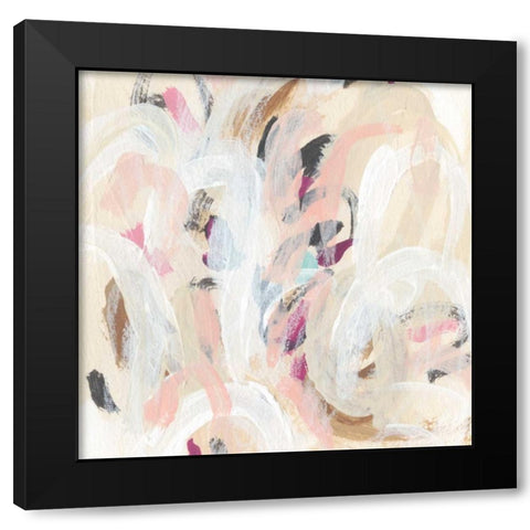 Carnivale II Black Modern Wood Framed Art Print by Vess, June Erica