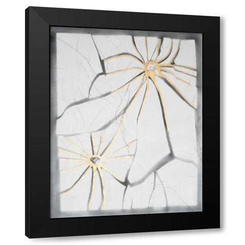 Glass Florets I Black Modern Wood Framed Art Print by Lam, Vanna
