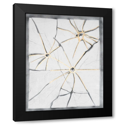 Glass Florets II Black Modern Wood Framed Art Print with Double Matting by Lam, Vanna