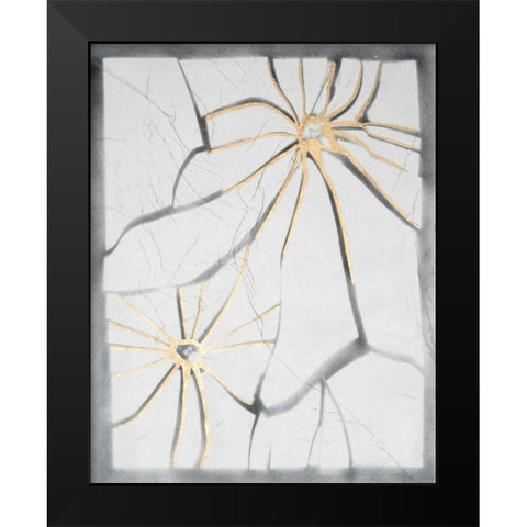 Glass Florets III Black Modern Wood Framed Art Print by Lam, Vanna