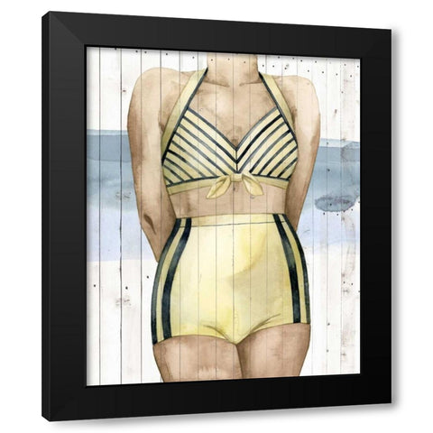 Bygone Bathers III Black Modern Wood Framed Art Print with Double Matting by Popp, Grace