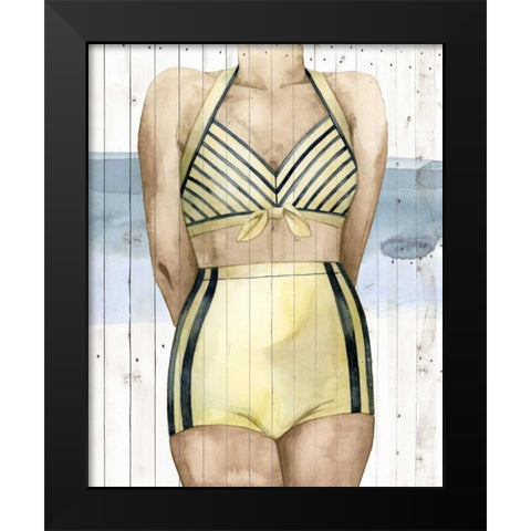 Bygone Bathers III Black Modern Wood Framed Art Print by Popp, Grace